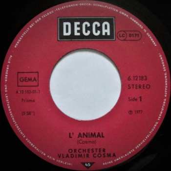 SP Vladimir Cosma: L' Animal