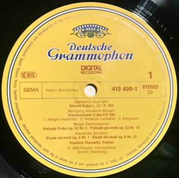 LP Vladimir Horowitz: Horowitz In Moscow