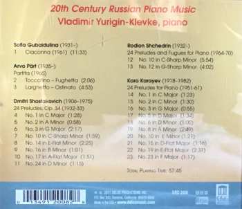 CD Arvo Pärt: 20th Century Russian Piano Music