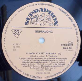 2LP Vlasta Burian: Humor Vlasty Buriana 1 (2xLP)