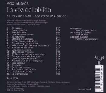 CD Vox Suavis: La Voz del Olvido: Cantigas