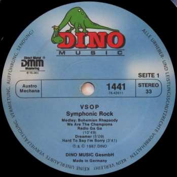 LP Vienna Symphonic Orchestra Project: Symphonic Rock · Die Wiener Symphoniker Spielen Klassiker Der Rockmusik