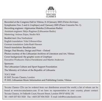 CD Vytautas Bacevičius: Orchestral Music