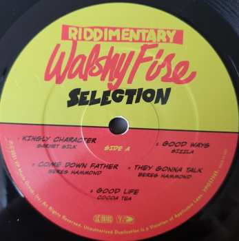 LP Walshy Fire: Riddimentary Selection