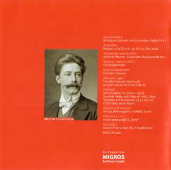CD Walter Courvoisier: Lieder Und Klavierwerke