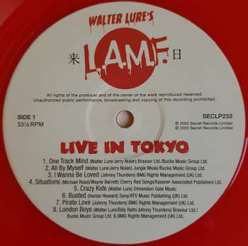 LP Walter Lure: Walter Lure's L.A.M.F. (Live In Tokyo)