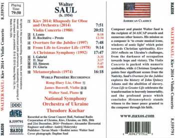 CD National Symphony Orchestra Of Ukraine: Kiev 2014 / Violin Concerto / A Christmas Symphony / Metamorphosis