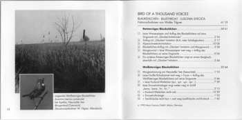 CD Walter Tilgner: Bird Of A Thousand Voices • Blaukehlchen • Bluethroat • Luscinia Svecica