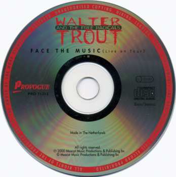 CD Walter Trout And The Free Radicals: Face The Music (Live On Tour)