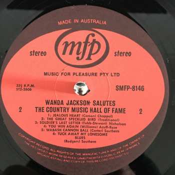 LP Wanda Jackson: Wanda Jackson Salutes The Country Music Hall Of Fame