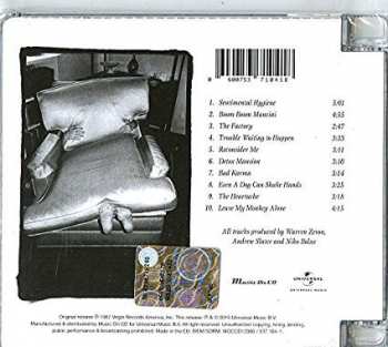 CD Warren Zevon: Sentimental Hygiene