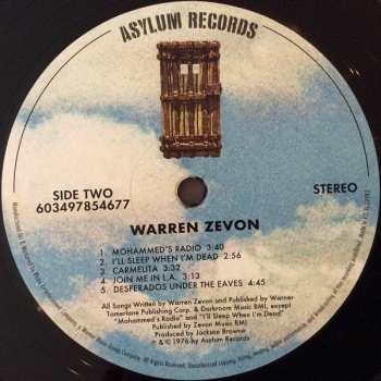 LP Warren Zevon: Warren Zevon LTD