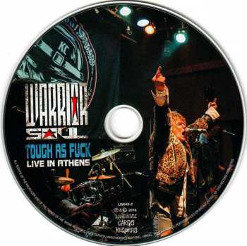 CD Warrior Soul: Tough As Fuck : Live In Athens 