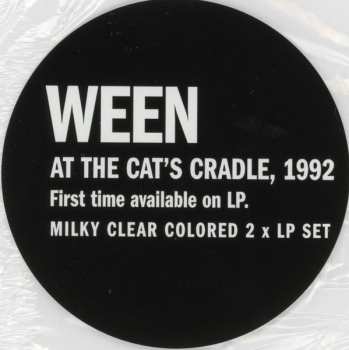 2LP Ween: At The Cat's Cradle, 1992 CLR