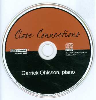 CD Garrick Ohlsson: Close Connections