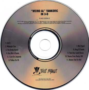 CD "Weird Al" Yankovic: In 3-D