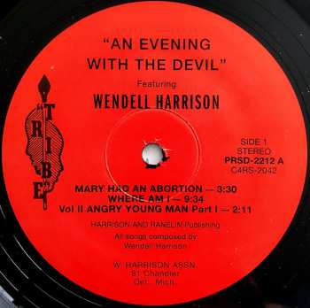LP Wendell Harrison: An Evening With The Devil LTD