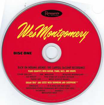 2CD Wes Montgomery: Back On Indiana Avenue (The Carroll DeCamp Recordings)