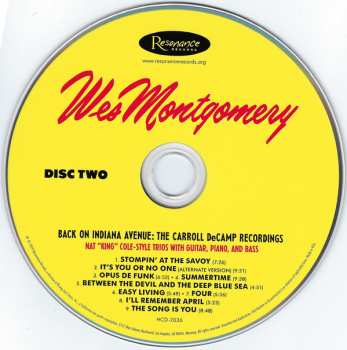 2CD Wes Montgomery: Back On Indiana Avenue (The Carroll DeCamp Recordings)