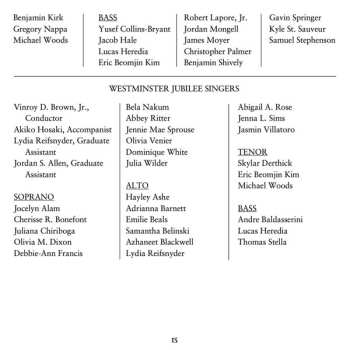 2CD Westminster Choir: An Evening Of Readings And Carols - The 30th Anniversary Live Recording