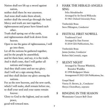 2CD Westminster Choir: An Evening Of Readings And Carols - The 30th Anniversary Live Recording