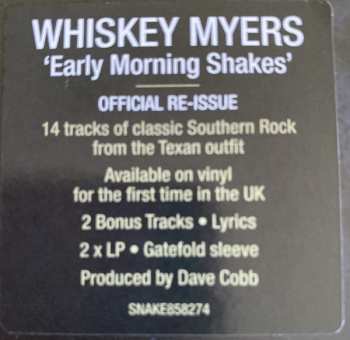 2LP Whiskey Myers: Early Morning Shakes