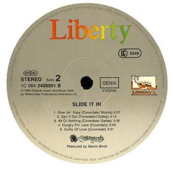 LP Whitesnake: Slide It In