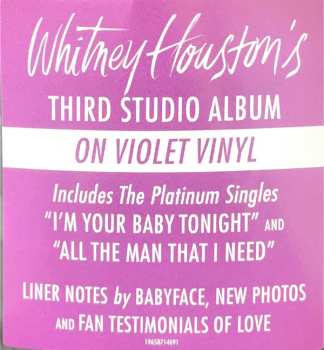 LP Whitney Houston: I'm Your Baby Tonight LTD | CLR