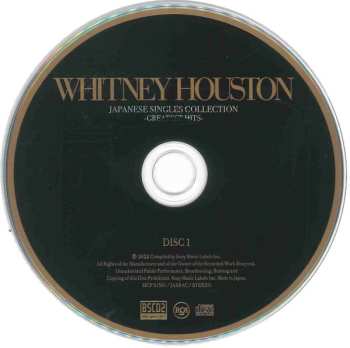 2CD/DVD Whitney Houston: Japanese Singles Collection -Greatest Hits-
