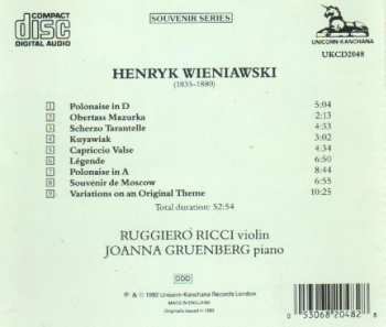 CD Henryk Wieniawski: Virtuoso Showpieces