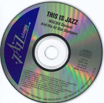 CD Wild Bill Davison And His All Star Stompers: This Is Jazz!