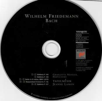 CD Wilhelm Friedemann Bach: Sinfonias / Suite In G Minor / Concerto For Harpsichord In D Major