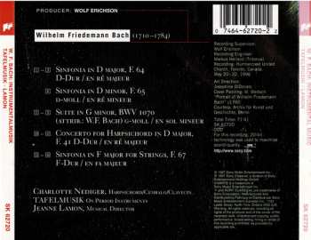 CD Wilhelm Friedemann Bach: Sinfonias / Suite In G Minor / Concerto For Harpsichord In D Major