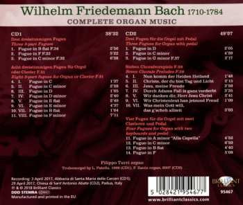 2CD Wilhelm Friedemann Bach: Complete Organ Music