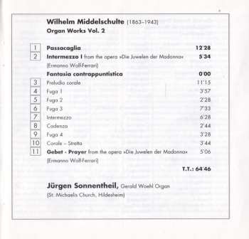 CD Jürgen Sonnentheil: Organ Works Vol. 2
