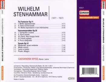 CD Wilhelm Stenhammar: Klavierwerke = Piano Pieces, Tre Fantasier Op.11 ∙ Sensommarnätter Op.33 ∙ Sonate Op.12