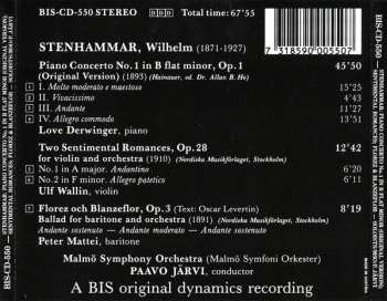 CD Paavo Järvi: Piano Concerto No. 1 In B Flat Minor. Op. 1 (Original Version) / Two Sentimental Romances, Op. 28, For Violin & Orchestra / Florez And Blanzeflor, Op. 3, For Baritone & Orchestra