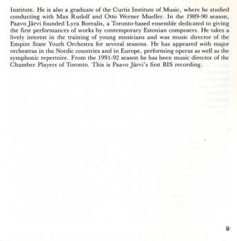 CD Paavo Järvi: Piano Concerto No. 1 In B Flat Minor. Op. 1 (Original Version) / Two Sentimental Romances, Op. 28, For Violin & Orchestra / Florez And Blanzeflor, Op. 3, For Baritone & Orchestra