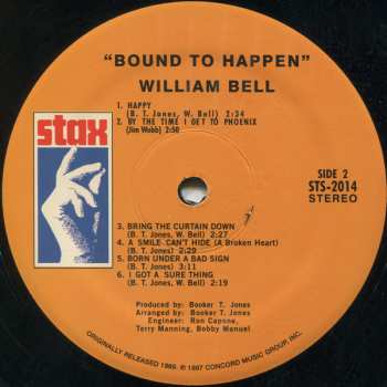 LP William Bell: Bound To Happen LTD