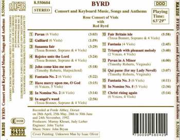 CD William Byrd: Consort And Keyboard Music, Songs And Anthems