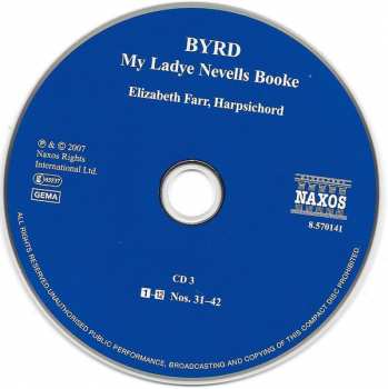 3CD William Byrd: My Ladye Nevells Booke