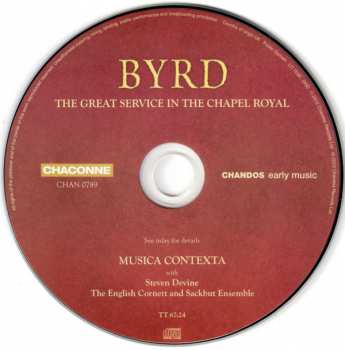 CD William Byrd: The Great Service In The Chapel Royal