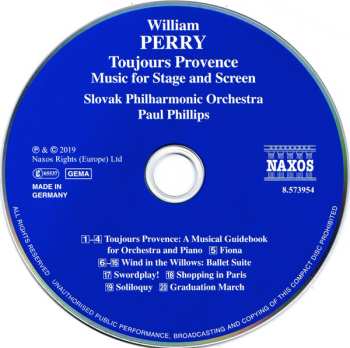CD Slovak Philharmonic Orchestra: Toujours Provence (Music For Stage And Screen)