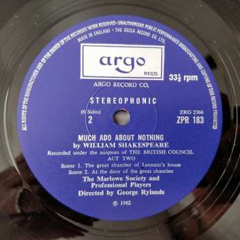 3LP/Box Set William Shakespeare: Much Ado About Nothing