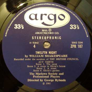 3LP/Box Set William Shakespeare: Twelfth Night