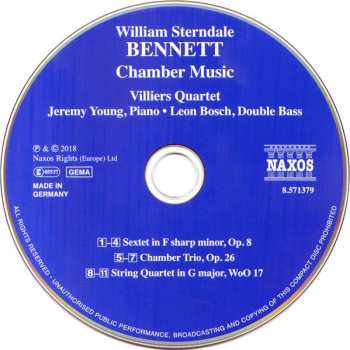 CD William Sterndale Bennett: Chamber Music