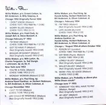 CD Willie Mabon: Willie's Blues: The Greatest Hits (1952-1957)