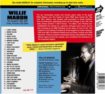 CD Willie Mabon: Wow! I Feel So Good (The Complete 1952-1963 Chess, Formal & USA Sides) DIGI