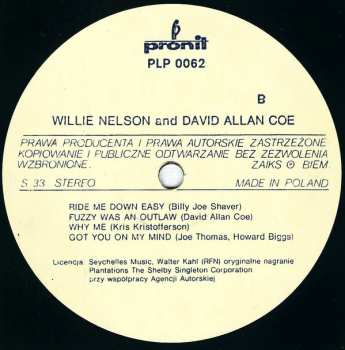 LP Willie Nelson: Willie And David