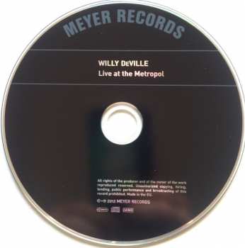 CD Willy DeVille: Live At The Metropol • Berlin